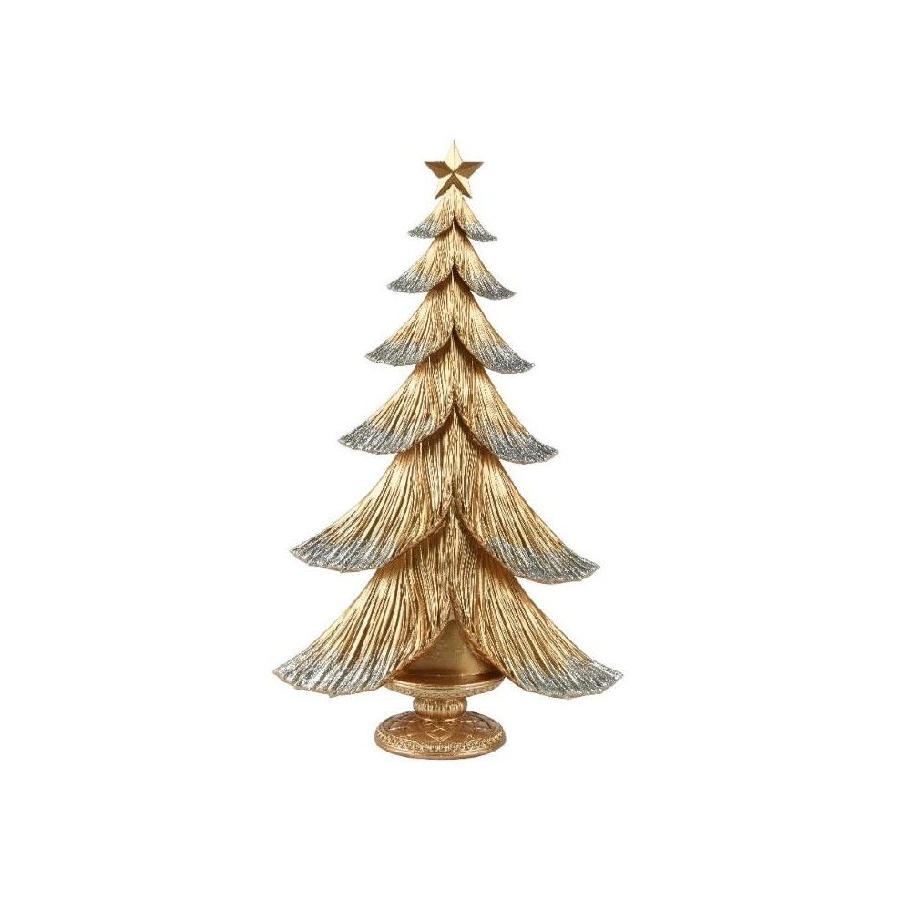 ALBERO RESINA ORO H.48CM.